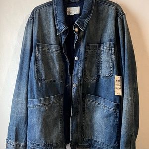 Sun + Stone Zipped Denim Jacket Size M *NEW WITH TAG*